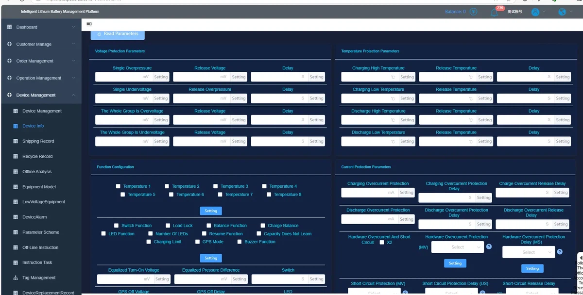 Remote Monitoring via the JBD BMS Backend 1 Remote Monitoring via the JBD BMS Backend 1